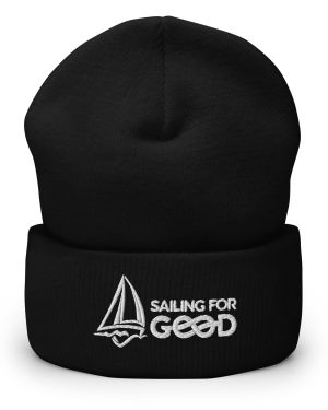 Embroidered Cuff-Beanie | Dark Colors w/ White Logo