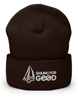 Embroidered Cuff-Beanie | Dark Colors w/ White Logo