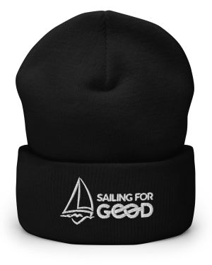 Embroidered Cuff-Beanie | Dark Colors w/ White Logo